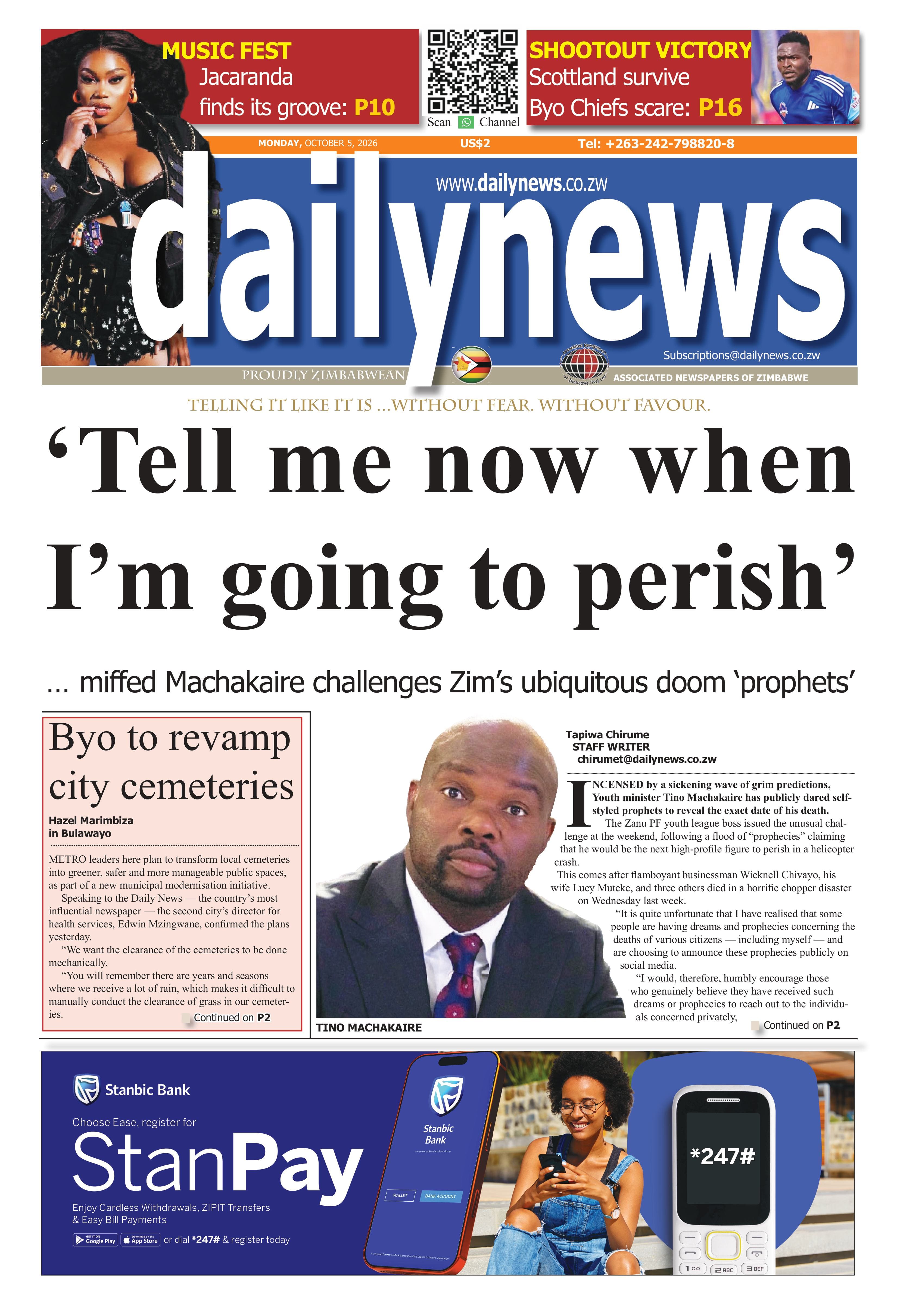 Monday 5 October 2026